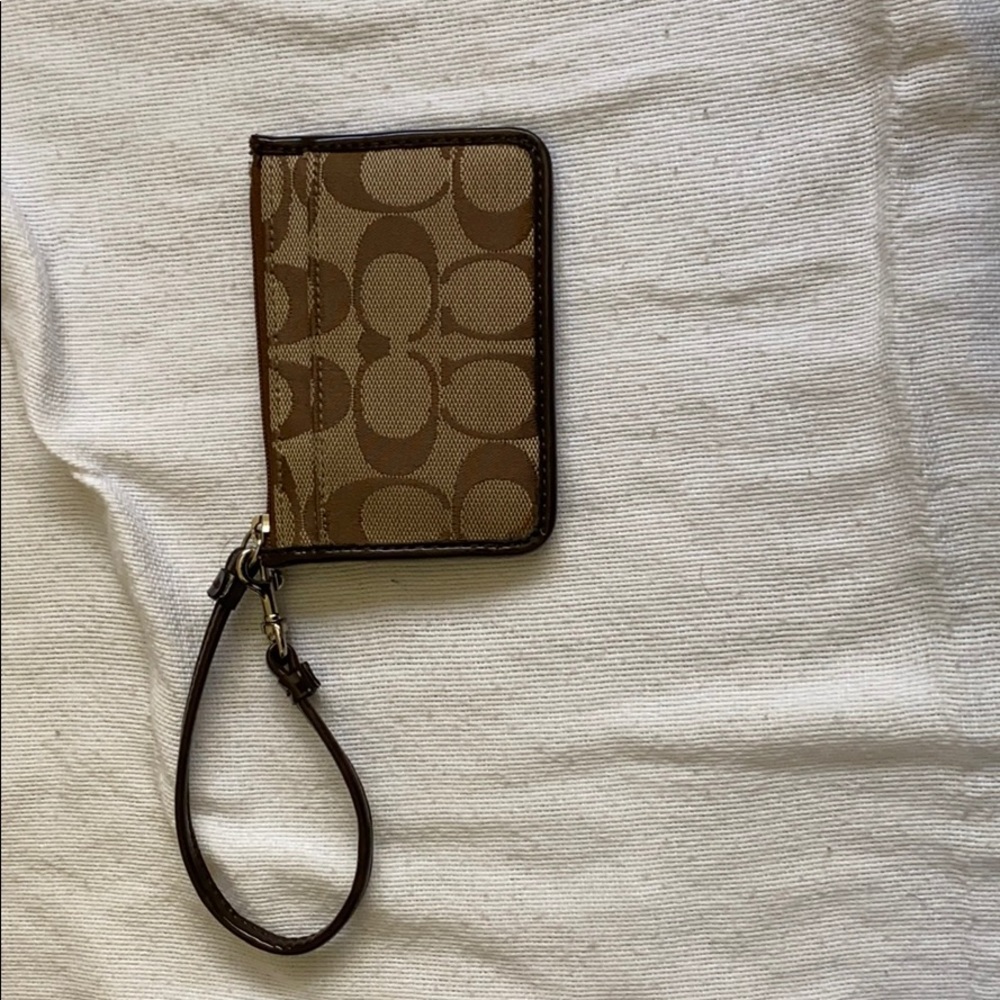 coach card holder wristlet